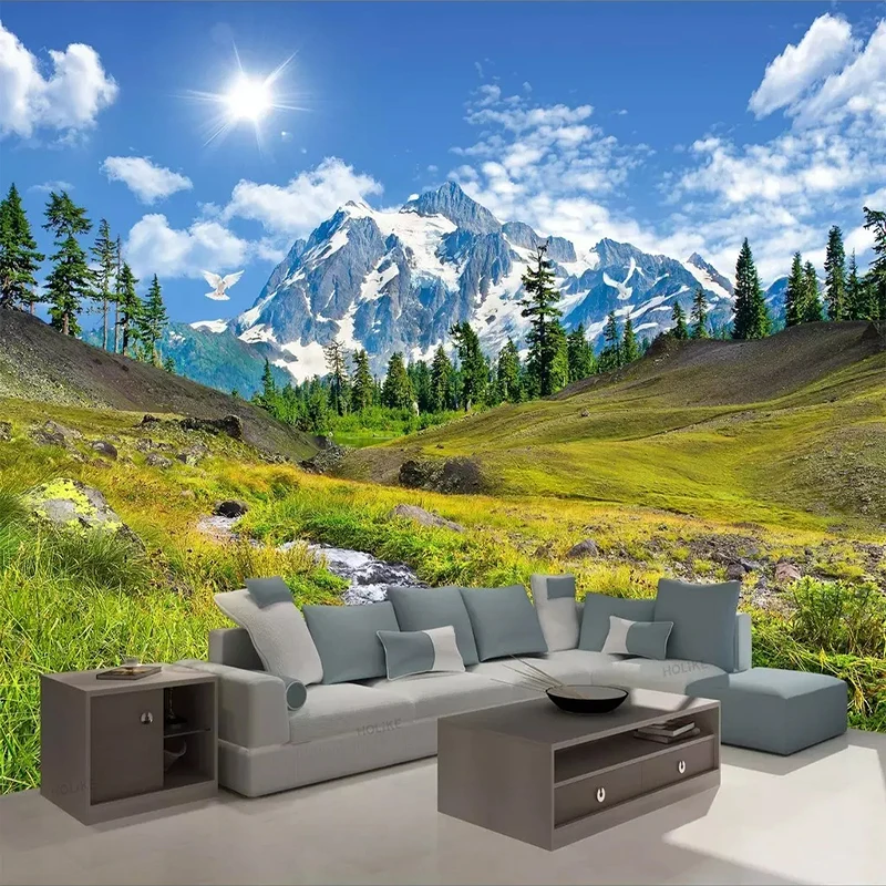 Home Improvement Tv Show - Snow Mountain Plateau Natural Scenery 3D