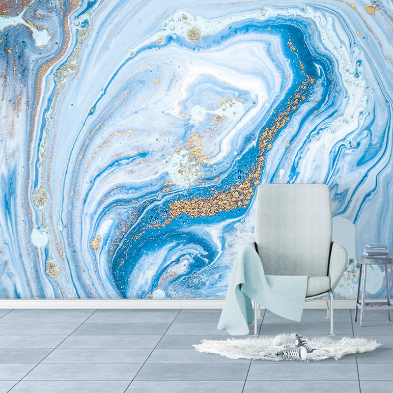 Home Improvement Background - Custom Large Murals Blue Marble Pattern