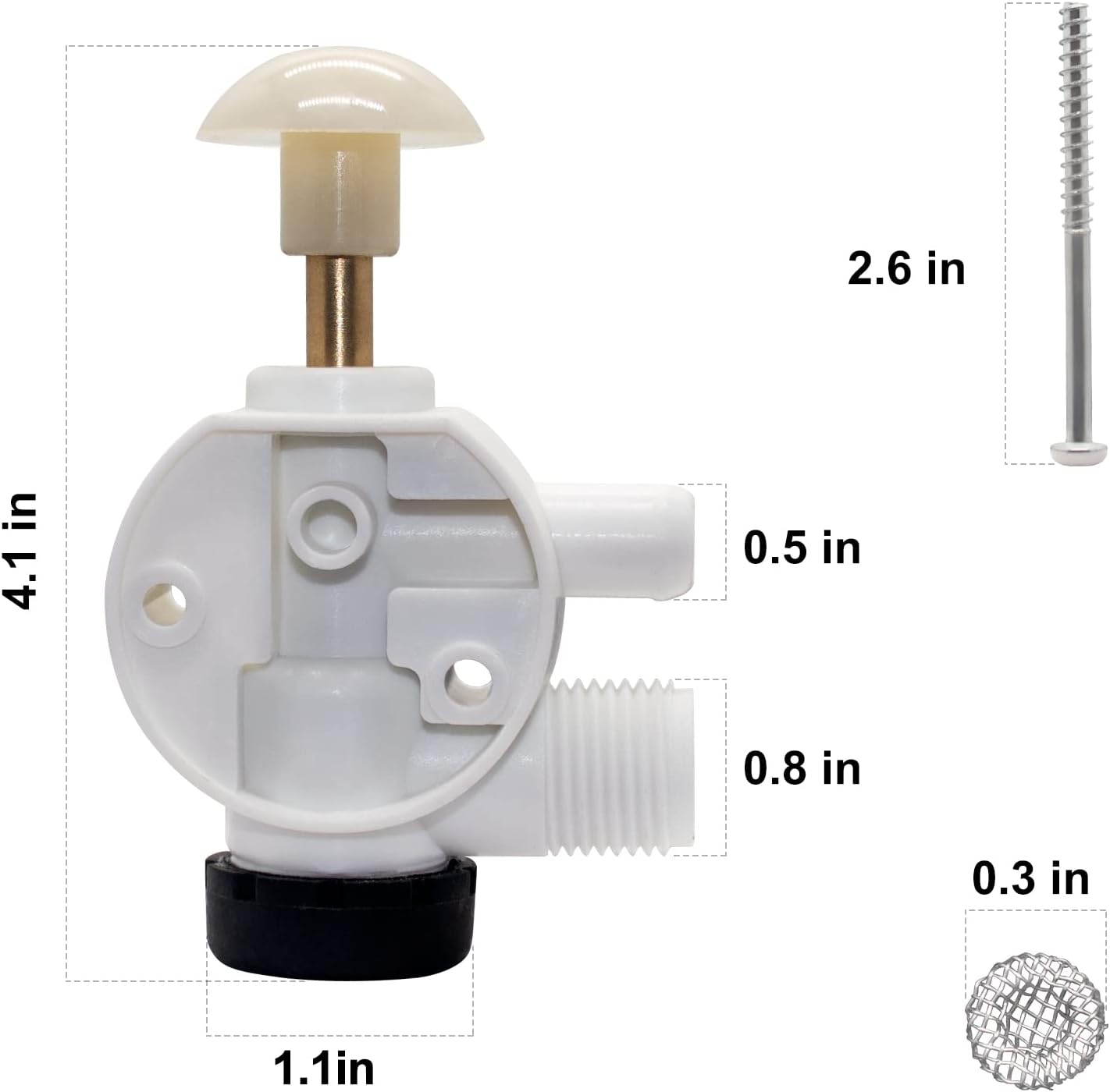 RV Toilet Water Valve Kit 3853 – Toilet Flush Valve Bewertung und Preis
