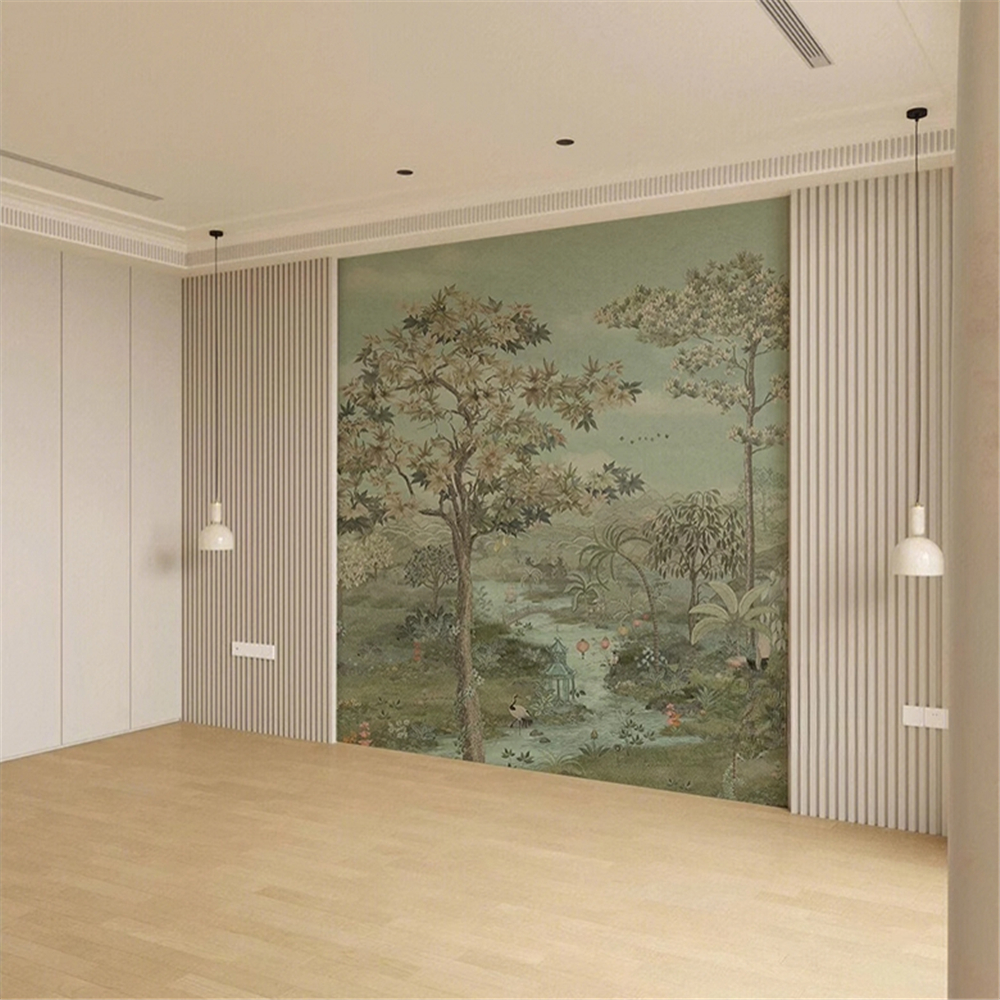 custom Photo Mural  Green Land – Home Improvement Background Bewertung und Preis