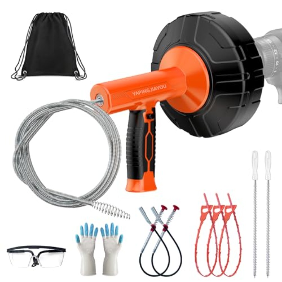 33-Feet Drain Snake Auger Kit, – Plumbing Snake Drain Bewertung und Preis