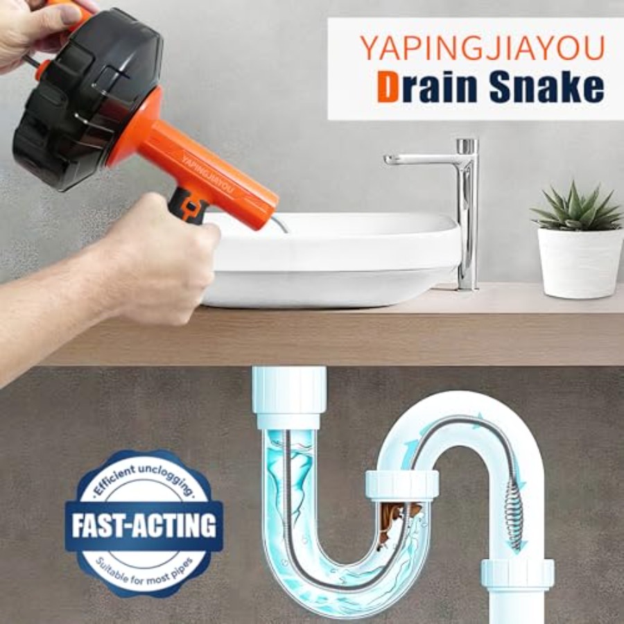 33-Feet Drain Snake Auger Kit, – Plumbing Snake Drain Bewertung und Preis