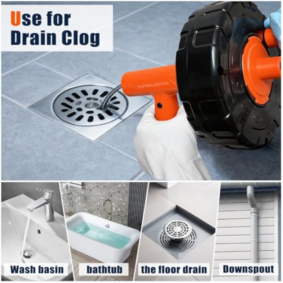 33-Feet Drain Snake Auger Kit, – Plumbing Snake Drain Bewertung und Preis