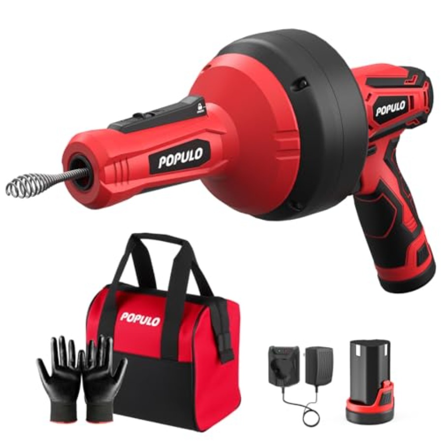 POPULO 12V Cordless Electric D – Plumbing Snake Drain Bewertung und Preis