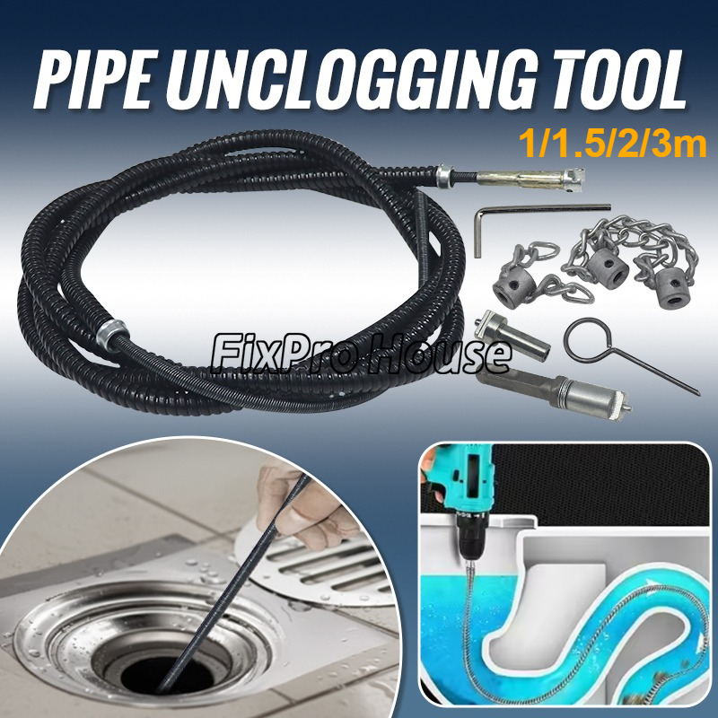 1-3m Electric Drill Pipe Dredg – Plumbing Snake Drain Bewertung und Preis