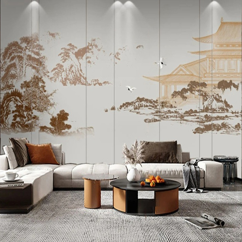 Custom Chinese Abstract Ink La – Home Improvement Background Bewertung und Preis