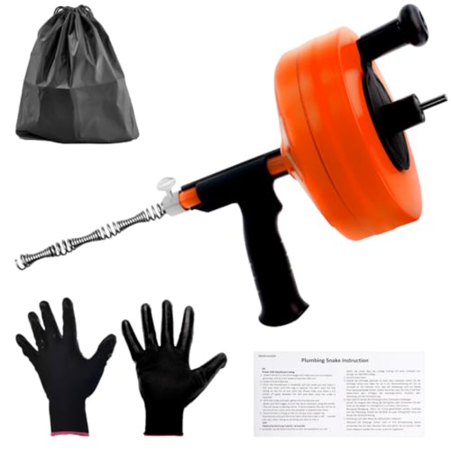 Drain Auger 50FT, Drain Snake  – Plumbing Snake Drain Bewertung und Preis