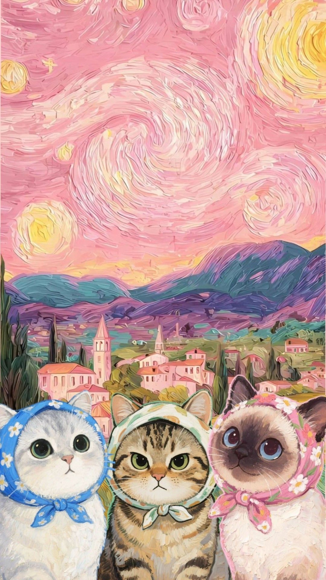 Cats with Bandanas in Pink Sta – Home Improvement Tv Show Bewertung und Preis