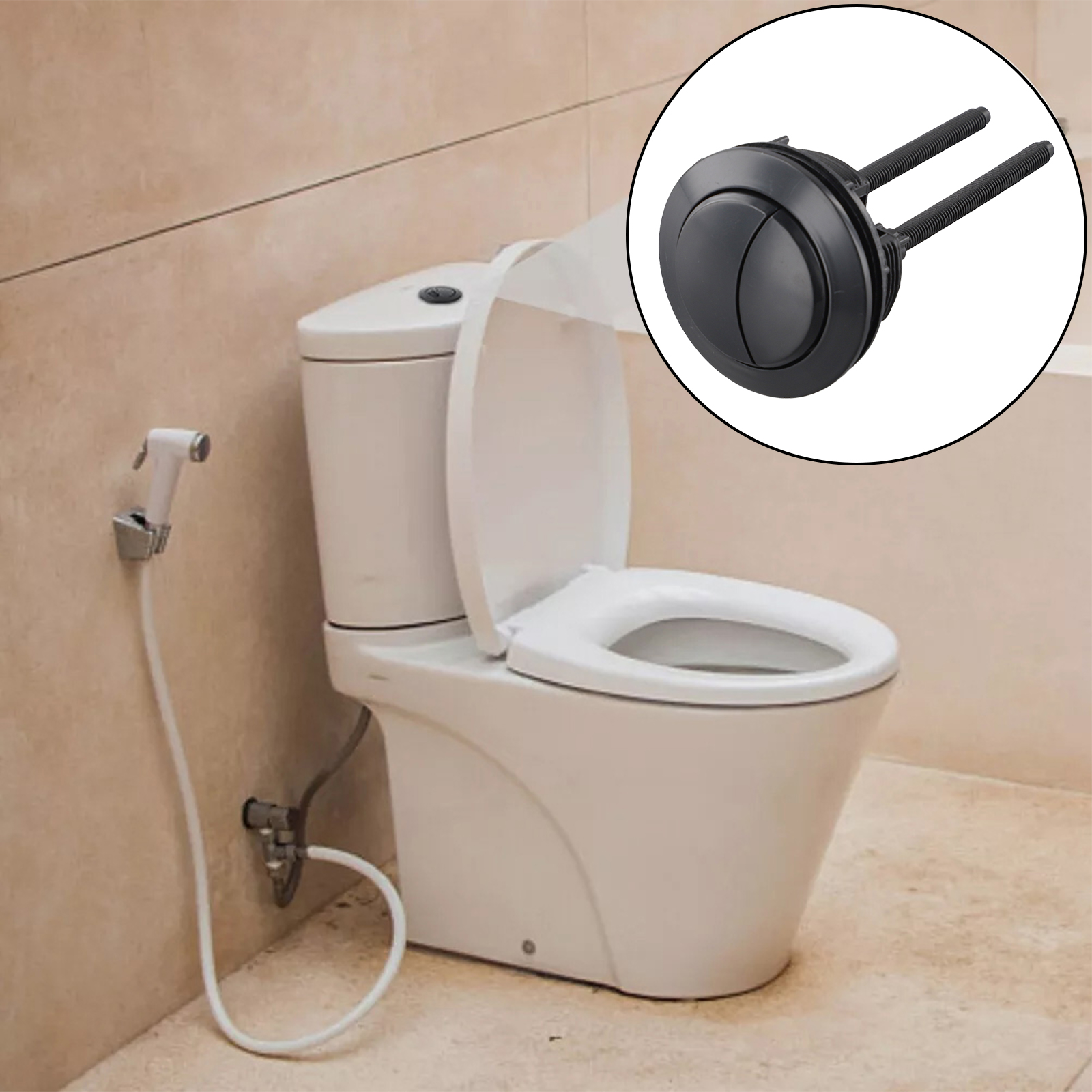 Black Toilet Flush Button 38mm – Toilet Flush Valve Bewertung und Preis