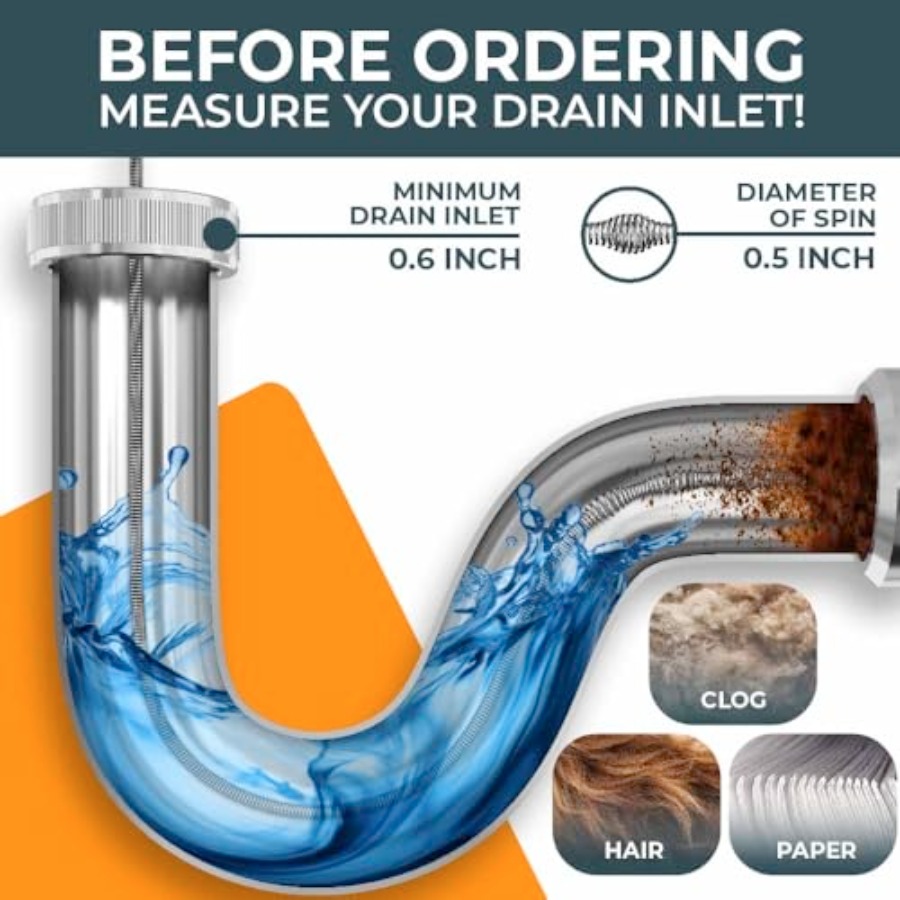 【Spot goods】drain snake [50FT] – Plumbing Snake Drain Bewertung und Preis