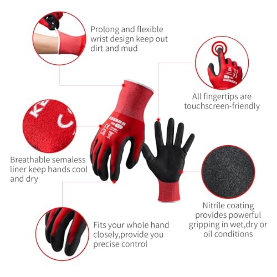Work Gloves, 12 Pairs MicroFoa – Home Improvement Man Bewertung und Preis