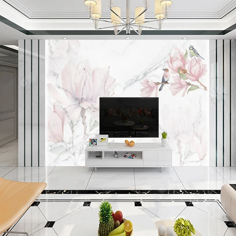 Custom 3D Mural Pink Flowers B – Home Improvement Background Bewertung und Preis