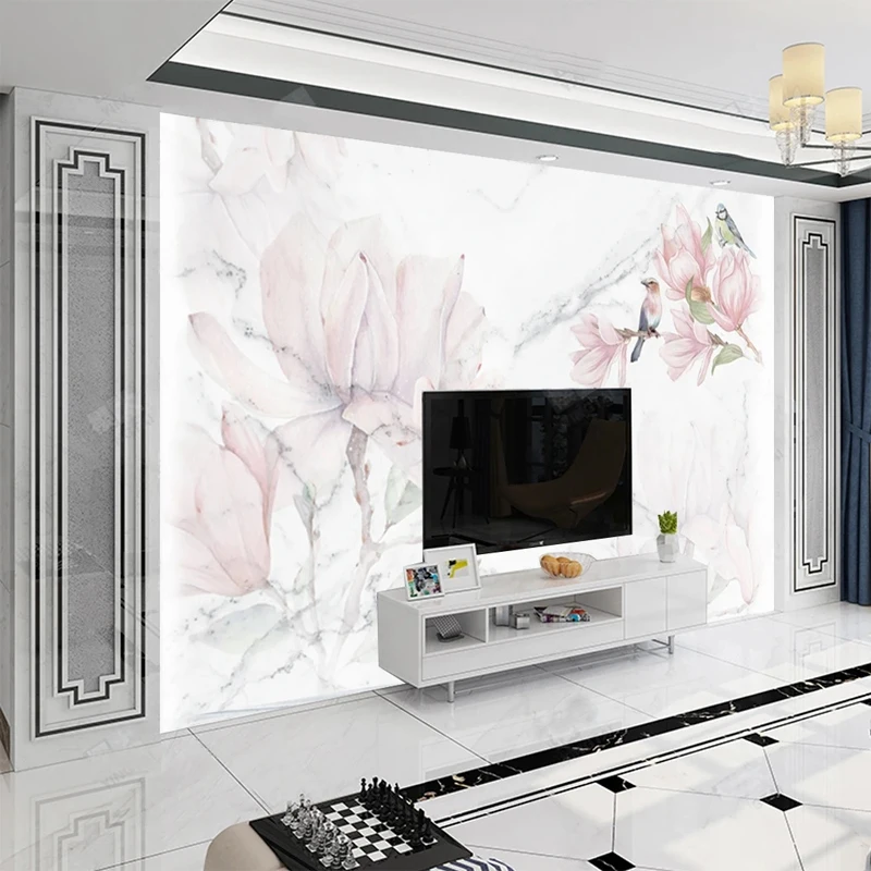 Custom 3D Mural Pink Flowers B – Home Improvement Background Bewertung und Preis