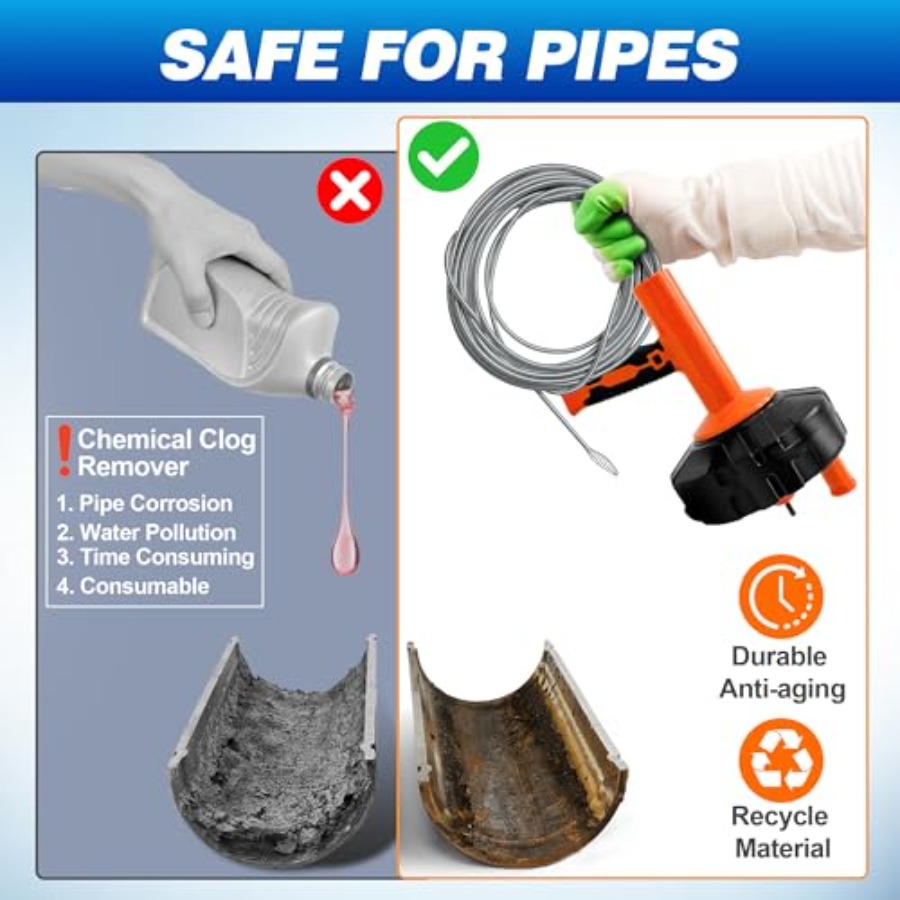 Drainsoon Auto Feed Drain Auge – Plumbing Snake Drain Bewertung und Preis