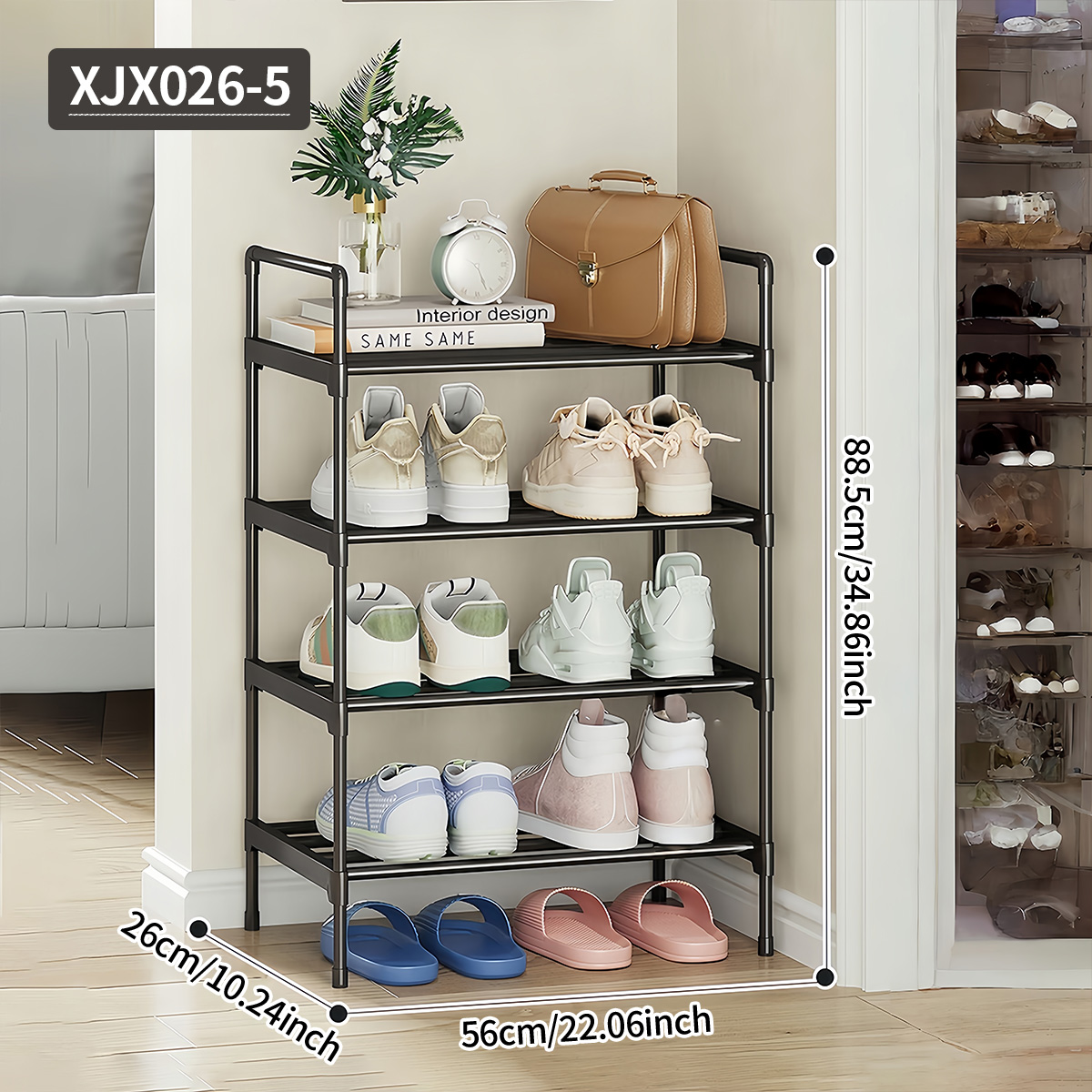 Black Multi-Functional Shoe Ra – Home Improvement Mall Bewertung und Preis