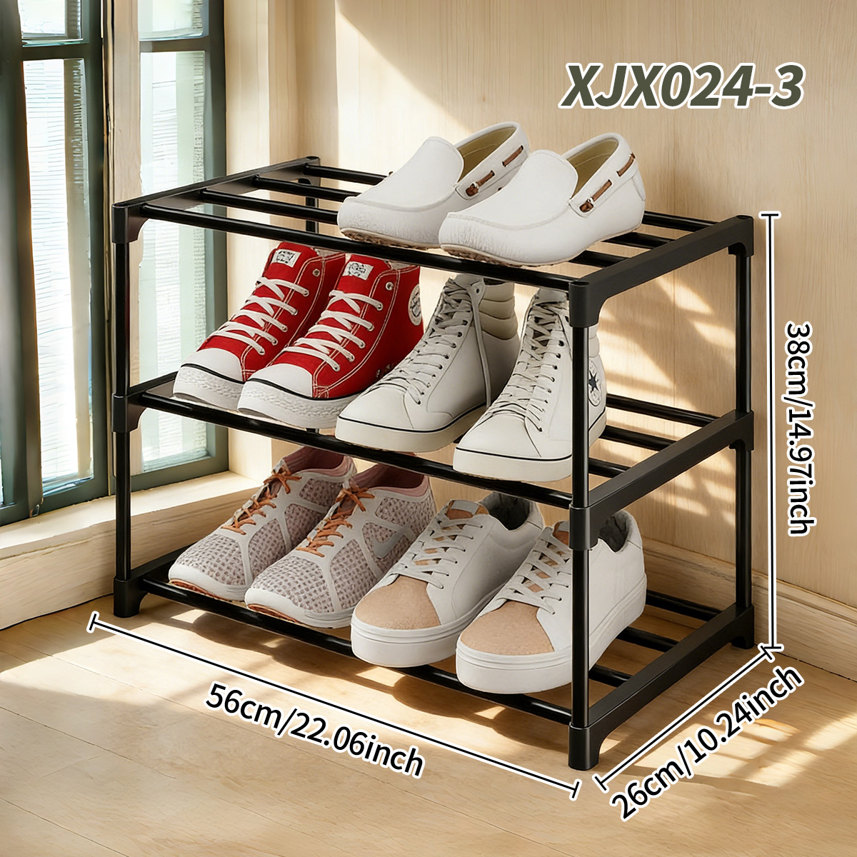 Black Multi-Functional Shoe Ra – Home Improvement Mall Bewertung und Preis
