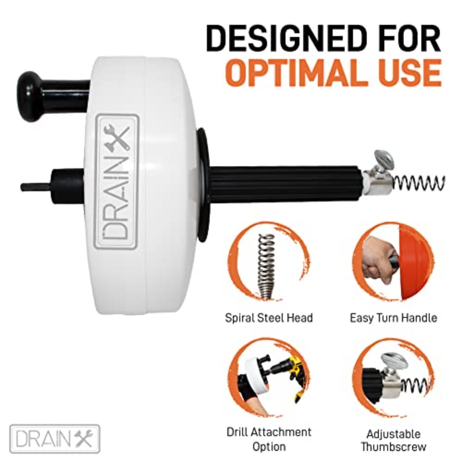 DrainX Power Pro 50-FT Steel D – Plumbing Snake Drain Bewertung und Preis