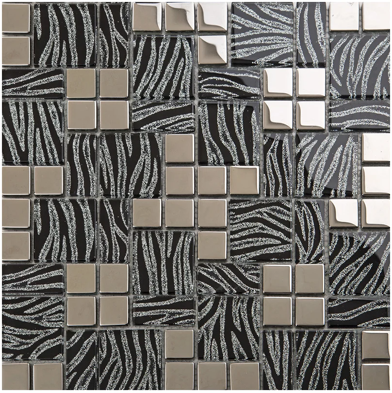 Luxury Black Silver Glass  Mos – Home Improvement Background Bewertung und Preis