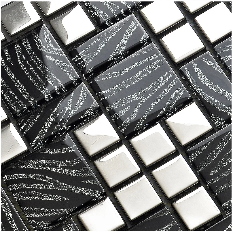 Luxury Black Silver Glass  Mos – Home Improvement Background Bewertung und Preis