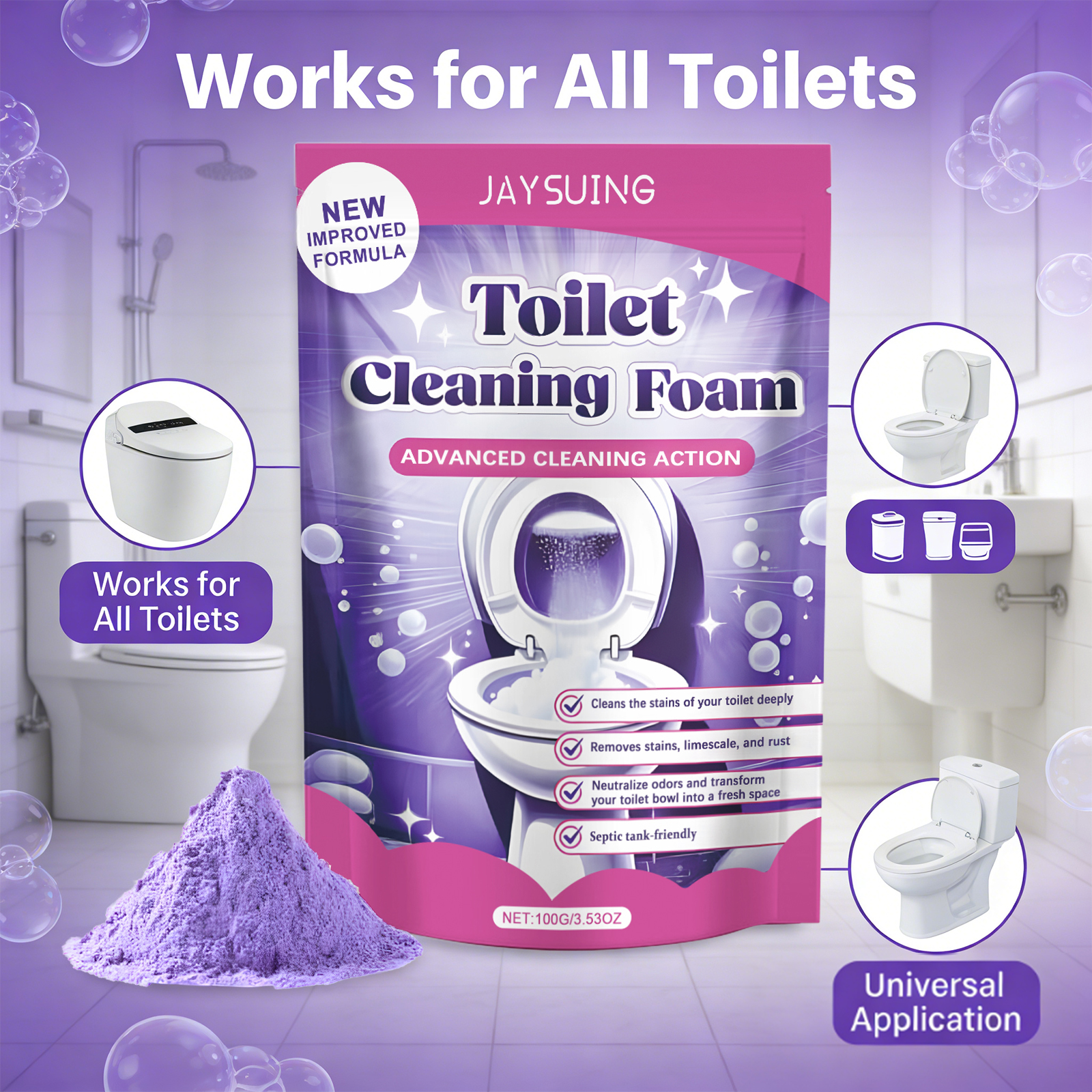 Toilet Cleaning Powder Powerf – Home Improvement Mall Bewertung und Preis